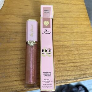 High shine sparkling lip gloss new, never used